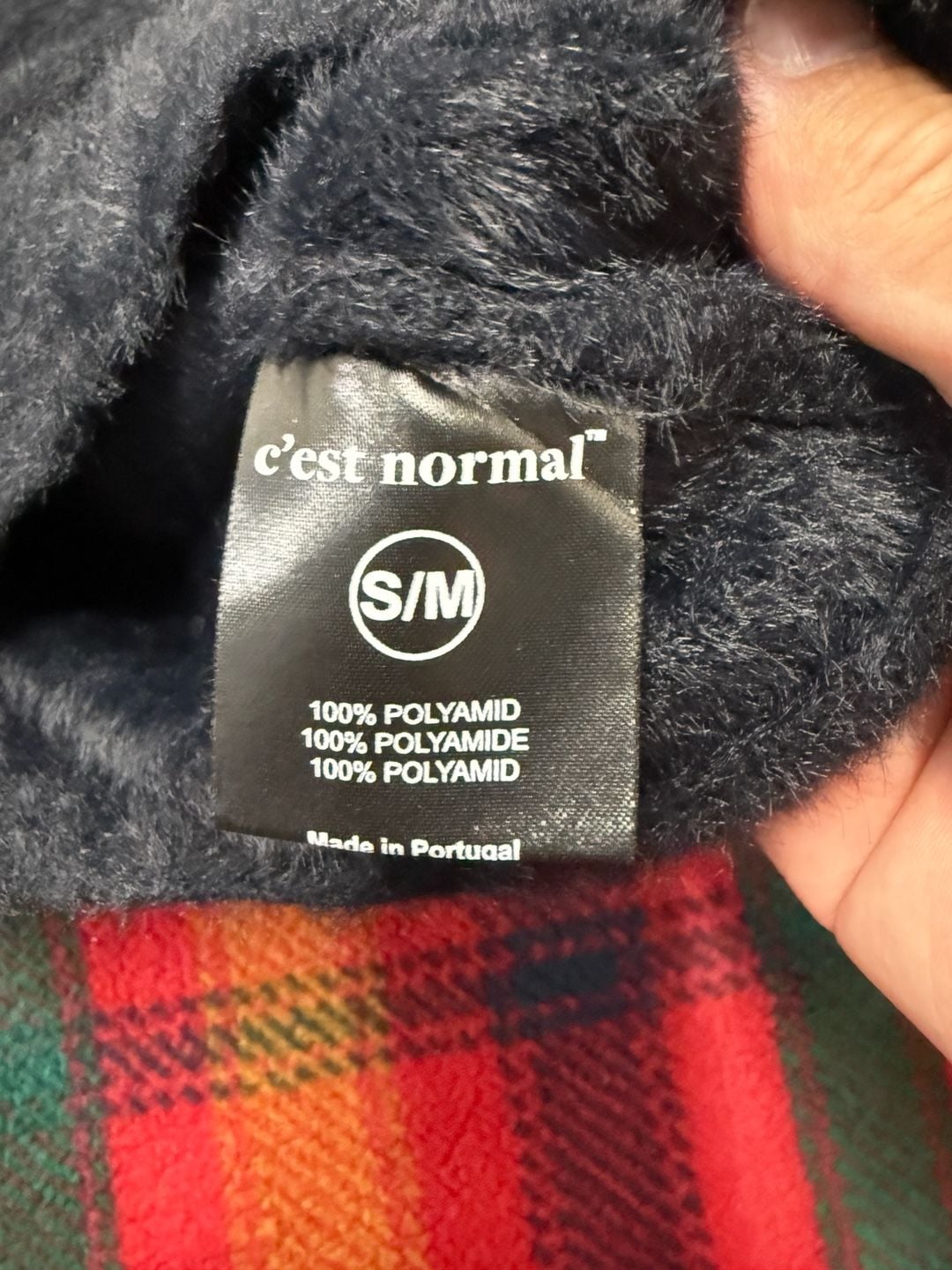 C'est Normal Fluffy Polyamid Hoodie Dark Grey — image 3 of 4